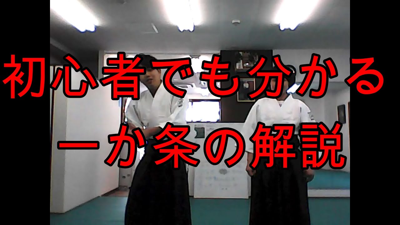 初心者でも分かる！合気道の全てに通じる一か条の解説！ - YouTube