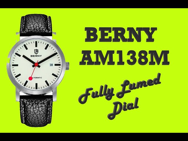 BERNY Automatic Watch Self Winding Water Proof 20ATM Sapphire