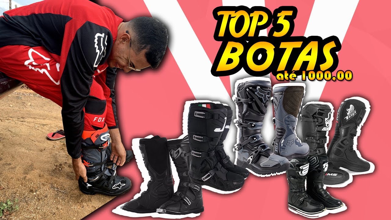 melhor bota para motocross