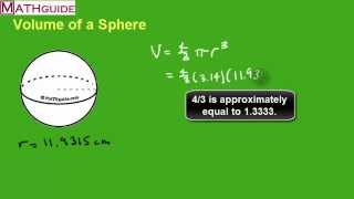 Volume of a Sphere