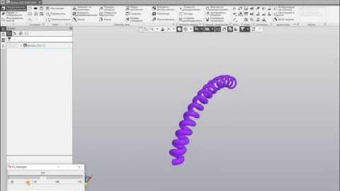 Компас-3D. Python. Пружина.