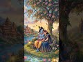 💙 Radha Krishna Prem ❤️ Beautiful Romantic Scene | Ghibli Art Short ✨##krishnabhkti #radhakrishna