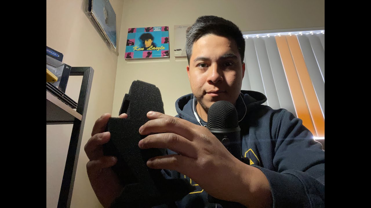 ASMR Tapping and Foam Scratching (Whisper Ramble) - YouTube