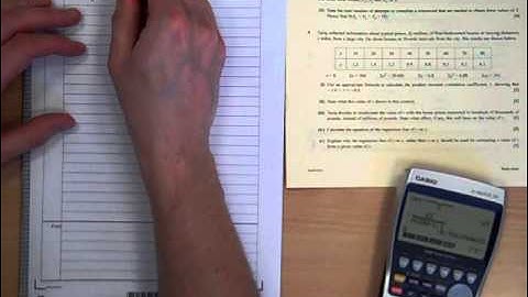 S1 OCR Correlation and Regression Summer 2014 q5