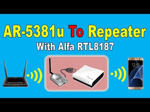 Comtrend AR-5381u To Repeater OpenWrt With Alfa RTL8187 | إلى ربيتر باستخدام ألفا AR-5381u حول راوتر