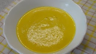 ⁣Суп-пюре из кабачков с карри - простой рецепт вкусного супа