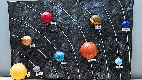 How to make 3D Solar System Model | 3D Model | Project for students #schoolproject