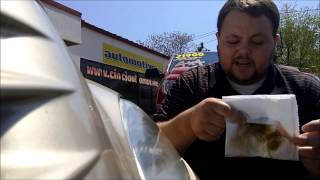 Headlight Restoration with OFF Bug Spray Improved Method