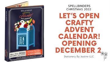 DAY 2 Crafty Advent Calendar Opening ~ Spellbinders 2022