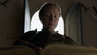 Brienne Of Tarth Writes Legend of Jaime Lannister  King Slayer  Game Of Thrones Season 8 Episode 6