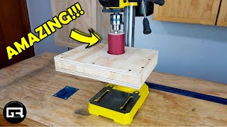 UNIQUE IDEA from DRILL PRESS / DRUM SANDER DRILL