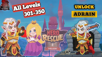 Hero Rescue - All Levels Gameplay Android #PUZZLE 301-350 crack | HARD LVL 344,348 ?? | RiskTheGamer