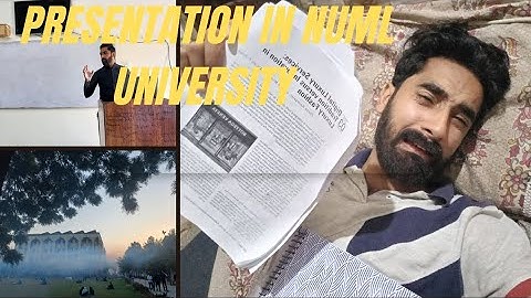 PRESENTATION TIPS / NUML UNIVERSITY ISLAMABAD  / STUDY LIFE / PRESENTATION IN NUML