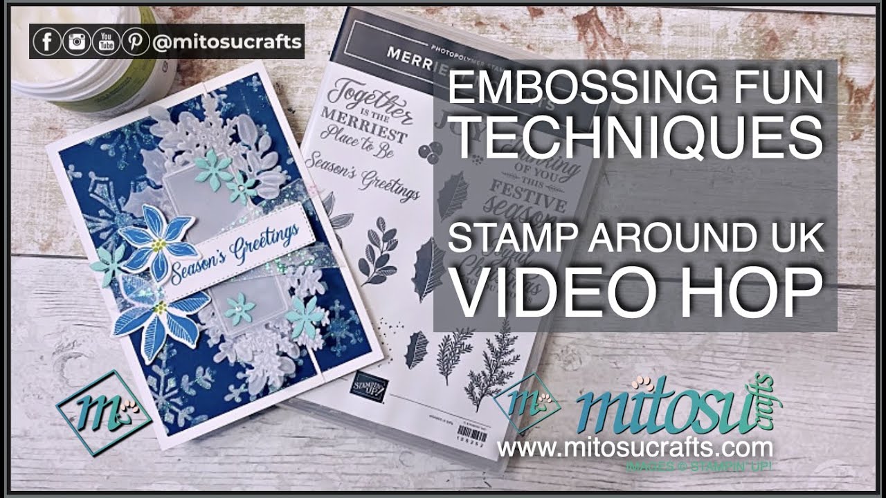 Fun Card Making Embossing Techniques | SAUK Novemebr 2021 - YouTube