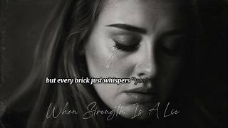 Adele - When strength is a lie (official lyric video)