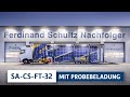 Vorstellung SA-CS-FT-32 (Sattelauflieger für geschlossene Fahrzeugtransporte) - mit Probebeladung