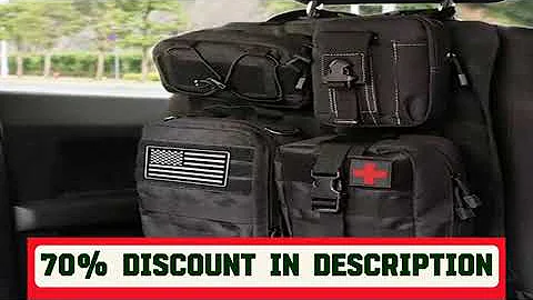 A must-have product! High Quality Multifunction 55*37CM 600D 6PCS In 1 Car Back Seat Tactical Hang