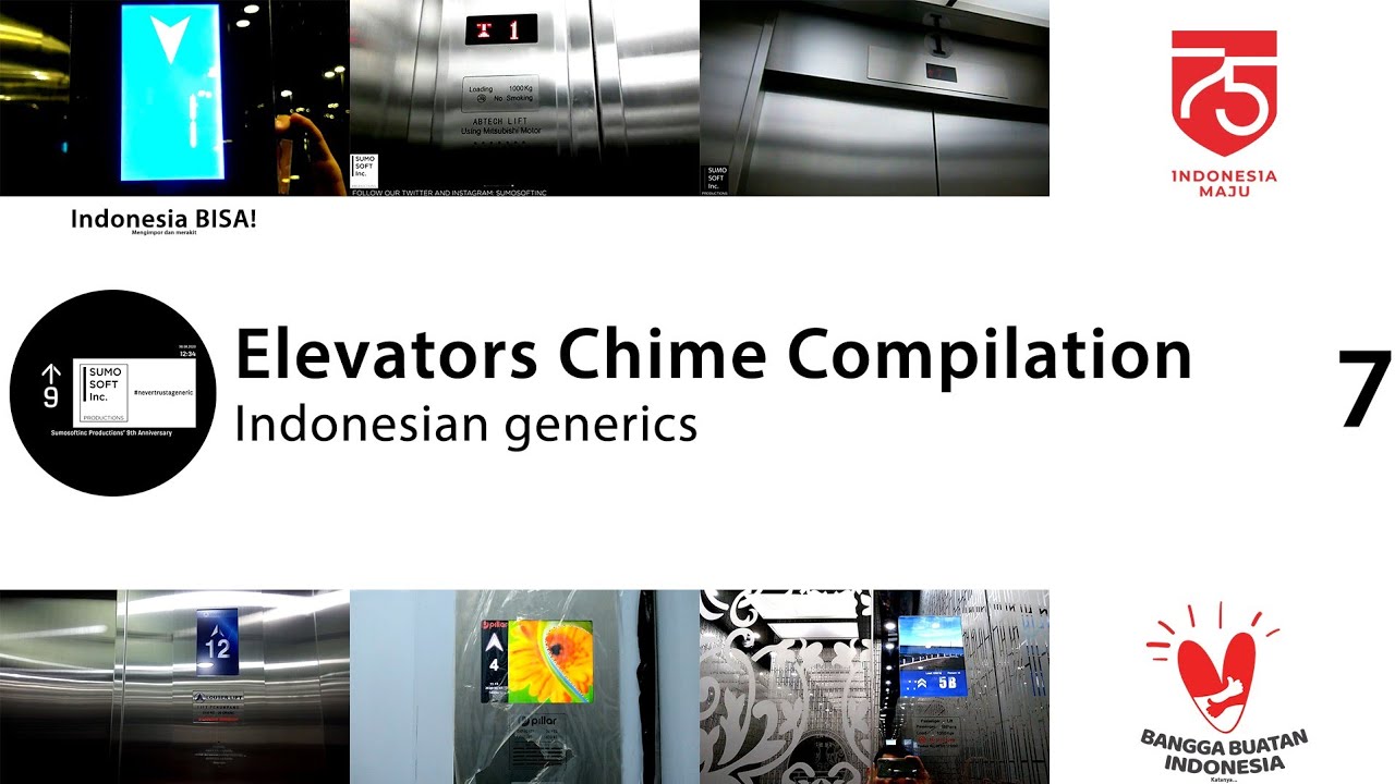 [ID75 Special] Sumosoftinc Lifts / Elevators Chime Compilation #7: Indonesian Local Brands