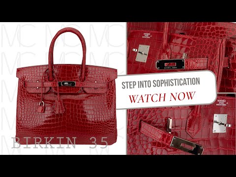 Hermes Birkin 35 Bag Vert Veronese Porosus Crocodile Palladium Hardwar –  Mightychic