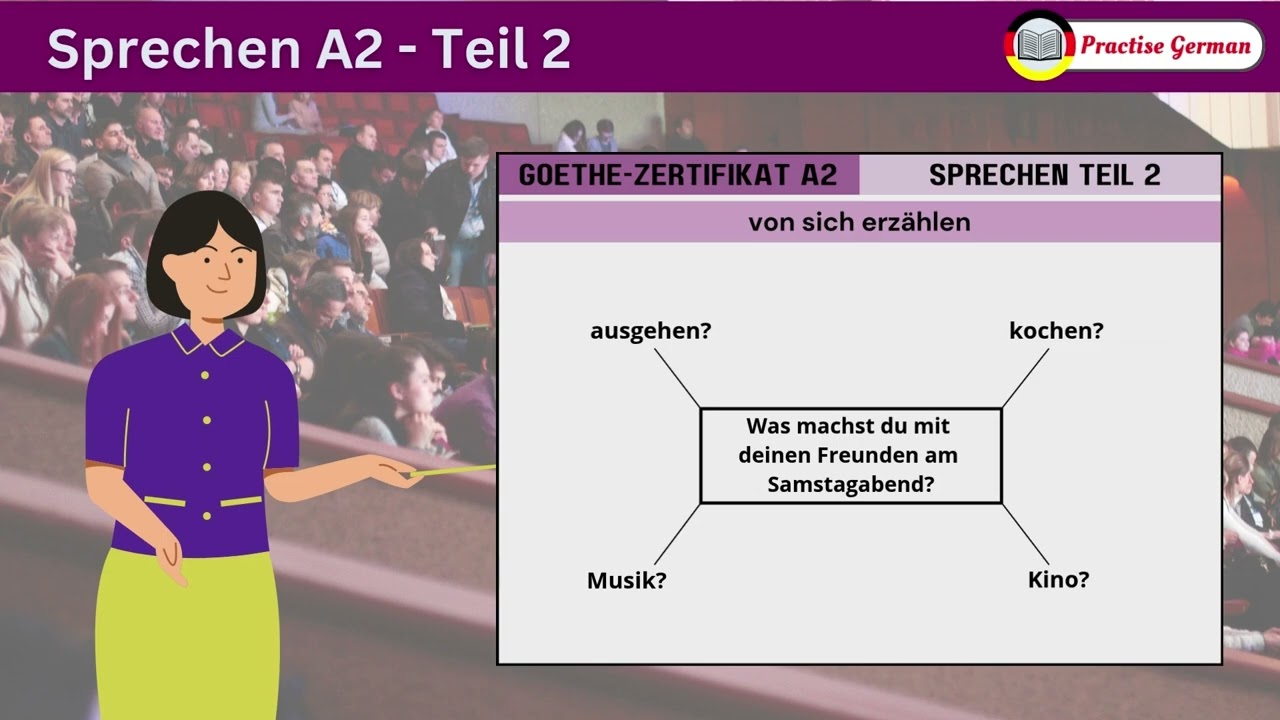Was machst du mit deinen Freunden am Samstagabend? | Goethe-Zertifikat A2 - SPRECHEN - Teil 2