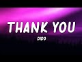 Thank You - Dido (Lyrics)