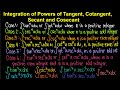 Integration of Powers of Tangent, Cotangent, Secant and Cosecant (Tagalog/Filipino Math)