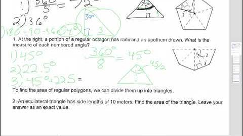 Geometry 10.3 Area Of Regular Polygons