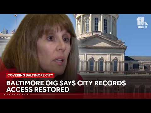 Baltimore OIG says city records access restored
