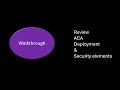 Review ACA deployment & security elements