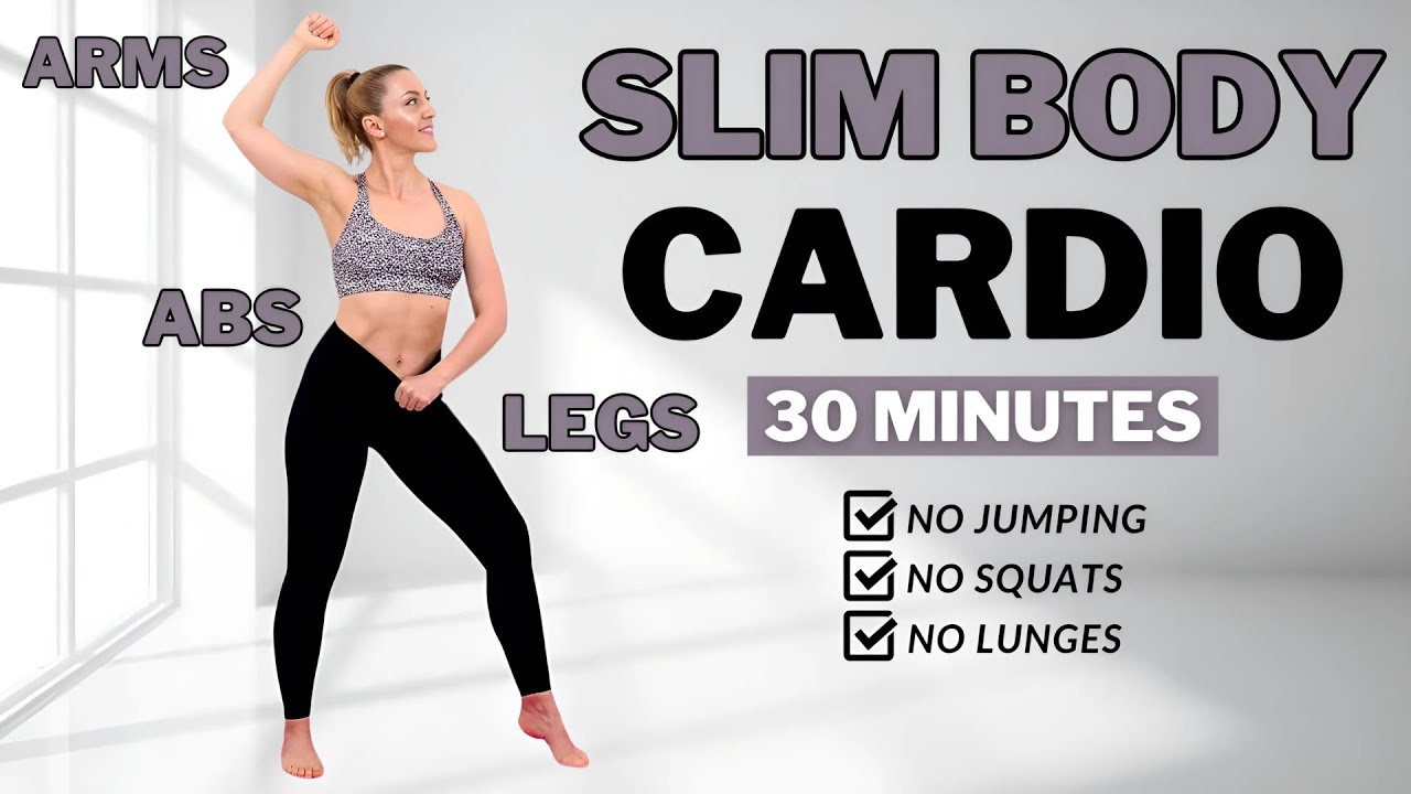 🔥Burn Arm + Leg + Belly Fat🔥30 Min Aerobics Workout🔥All Standing🔥No Squats/ No Lunges🔥No Repeat🔥
