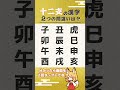【思い出し力強化】十二支の漢字、どこが違う？