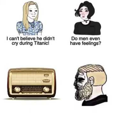 Men even have feelings? (Polish version)