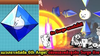 แมวเกราะคริสตัล 6th Angel ปล่อยแสงพลังสูงติด Surge ด้วย Battle Cat