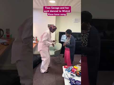 Tiwa Savage And Her Aunt Danced To Wizkid Kese Kese Song Wizkidayo Tiwasavage Music Short