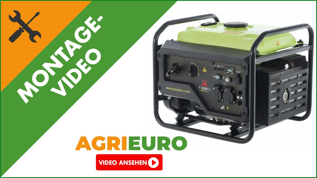 Montagevideo - Inverter Stromerzeuger Pramac P3500i/o