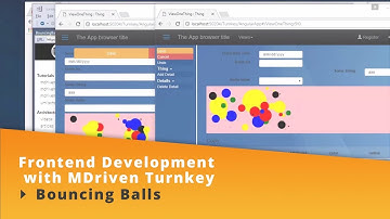 Frontend Development with MDriven Turnkey | Bouncing Balls