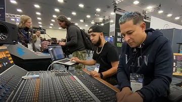 DJ Nelson - NAMM 2020 - Neve Mixer - SSL Origin Console