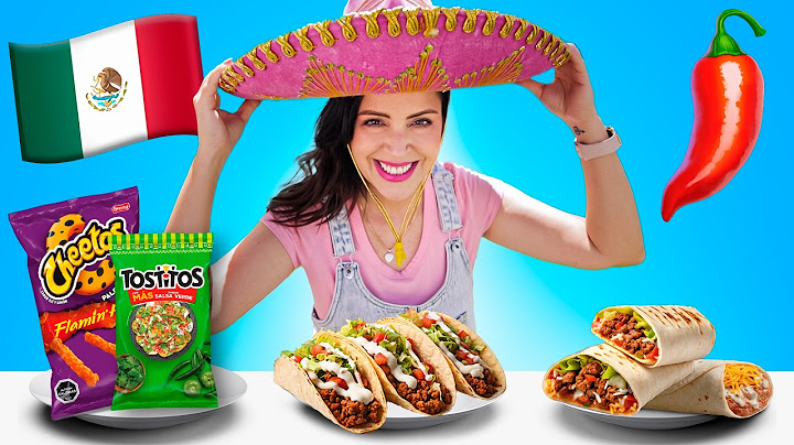 Comiendo por Paises MEXICO 🌶️  Probando la COMIDA MEXICANA en USA según la Inteligencia Artificial 😅