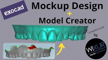 How To Design Mockup in exocad and make a 3D Printer Model