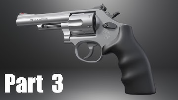 Low Poly Revolver - Crane - Blender 3DCG Modeling Tutorial for Beginner