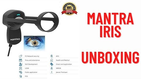mantra iris scanner unboxing mantra iris  unboxing