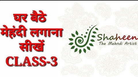 Mehandi class- 3/How to learn mehndi for beginners/Shapes practice/How to learn henna/Mehndi class/