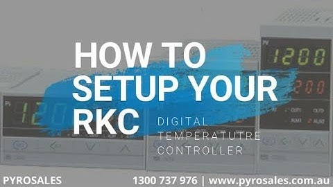 Setting up a digital temperature controller