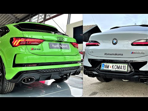 Youtube 2023 Audi RS Q3 Sportback vs 2023 Bmw X4 M40d - REVS & Exhaust sound Comparison by Supergimm video Audi