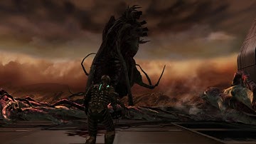 Dead Space PS3 Final Boss Hive Mind and Ending Hard Mode Plasma Cutter Only HD1080p