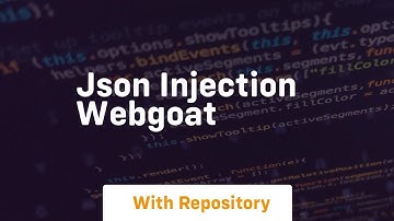 Json injection webgoat