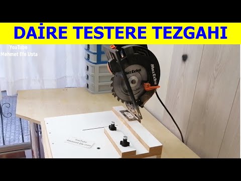 Daire Testere İle Kesim Tezgahı Yapımı (Cutting Bench with Circular Saw)