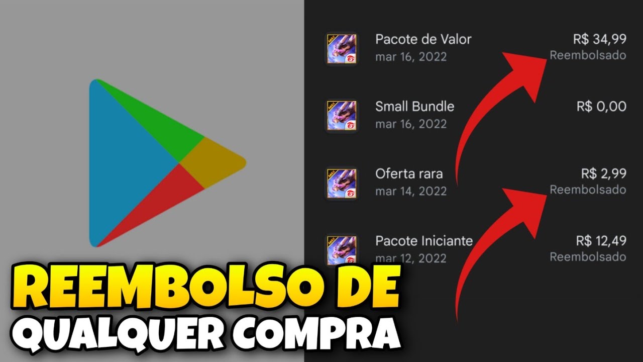 Como PEDIR REEMBOLSO na GOOGLE PLAY STORE 