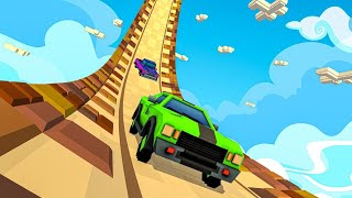 Blocky Car Races - Mega Ramps Game screenshot 4