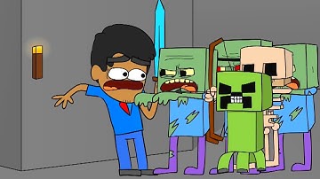 Minecraft Animated Short #8 - RAIDING THE DARK GATE (How To Minecraft Animation)